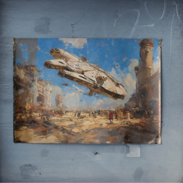 Star Wars Inspired Battle City Poster Art