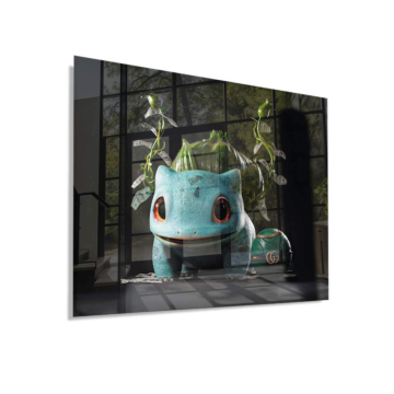Luxus Planter inspiriert von Bulbasaur - Acrylglasbild