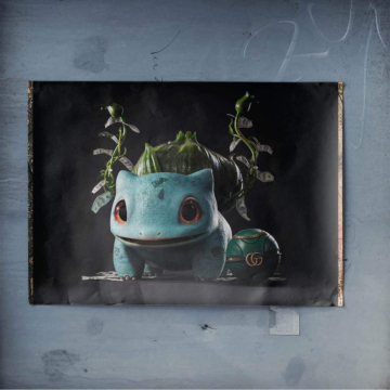 Jardinière de luxe inspirée de Bulbasaur - poster