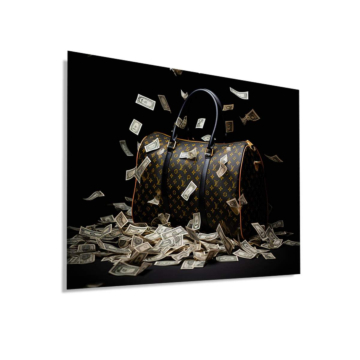 Geld Tasche inspiriert von Louis Vuitton - Dibond-Bild matt