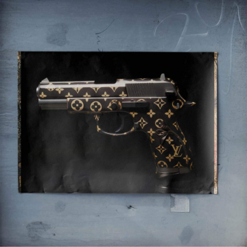 Luxus-Pistole inspiriert von Louis Vuitton - Poster