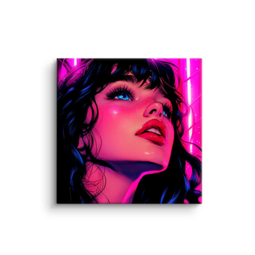 Neon Glam Portrait PVC Matt Art
