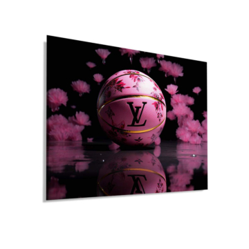 Louis Vuitton Inspired Pink Basketball Dibond Matt Art