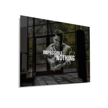Muhammad Ali Inspired Motivational Acrylic Glass Art
