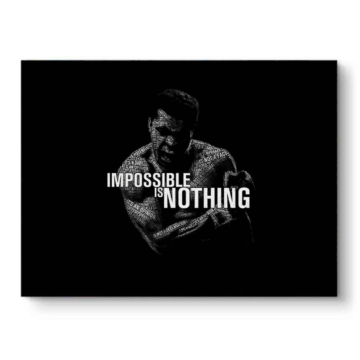 Muhammad Ali Inspired Motivational Canvas Art