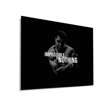 Muhammad Ali Inspired Motivational Dibond Matt Art