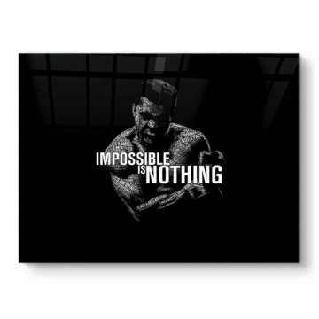 Muhammad Ali Inspired Motivational PVC Gloss Art