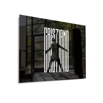 Cristiano Ronaldo Inspired Barcode Acrylic Glass Art