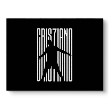 Cristiano Ronaldo Inspired Barcode Canvas Art