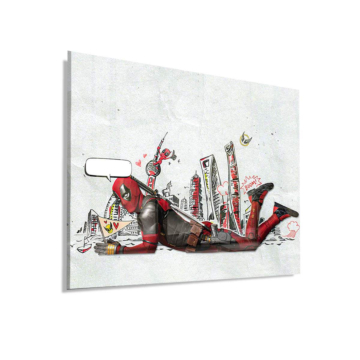 Spider-Man Inspired City Crash Acrylic Glass Art