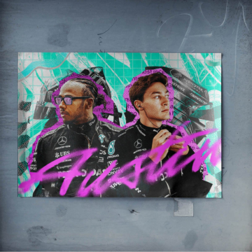 Graffiti de l'équipe Mercedes F1 - poster