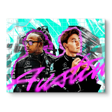Mercedes F1 Team Graffiti - obraz na PVC z połyskiem