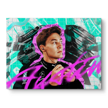 Formula 1 Driver Graffiti Canvas Art