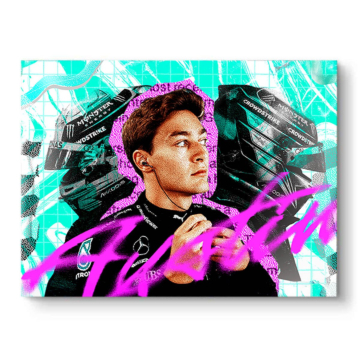 Formel-1 Fahrer Graffiti - PVC-Bild matt