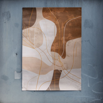 Formes abstraites neutres au trait - poster