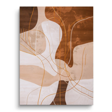 Neutro abstracto línea formas - cuadro PVC mate