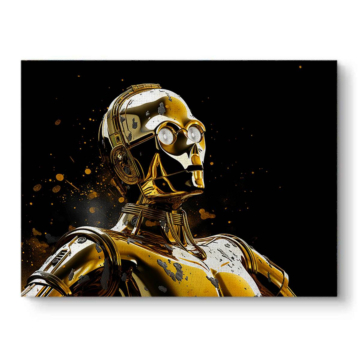 C-3PO Inspired Golden Droid Canvas Art