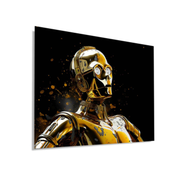 C-3PO Inspired Golden Droid Dibond Matt Art