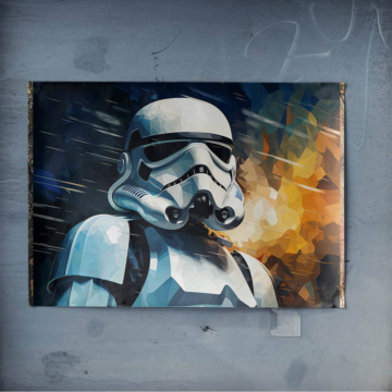 Stormtrooper Inspired Battle Portrait Poster Art