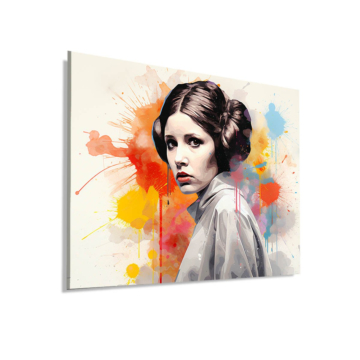 Princess Leia Inspired Watercolor Dibond Matt Art