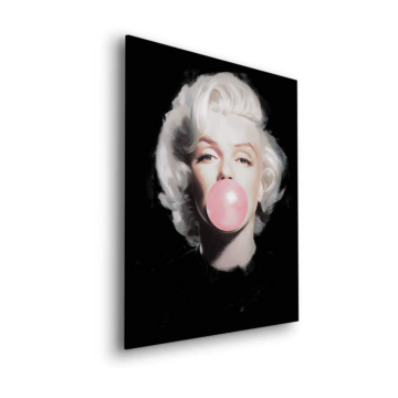 Bubble-gum inspiré de Marilyn Monroe - tableau Dibond mat