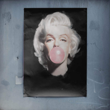 Marilyn Monroe Inspired Bubblegum Poster Art