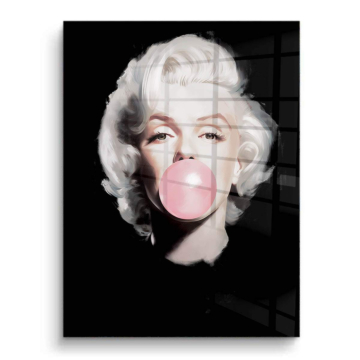 Marilyn Monroe Inspired Bubblegum PVC Gloss Art