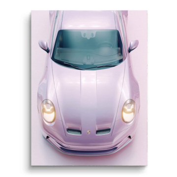 Pink Porsche Inspired Canvas Art
