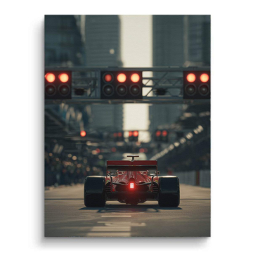 Formula 1 Starting Grid Canvas Art