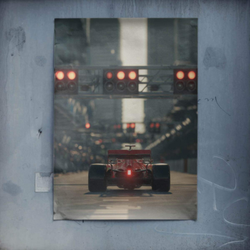 Grille de départ de Formule 1 - poster