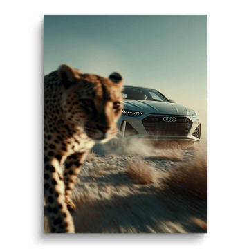 Cheetah Audi Desert Chase PVC Matt Art