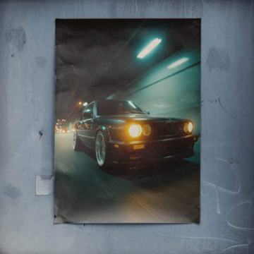 Bolide nuit virée inspiré de BMW - poster