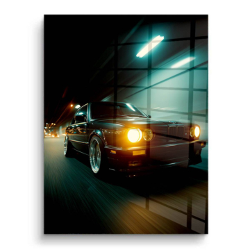BMW Inspired Night Drive Car PVC Gloss Art