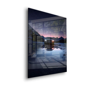 Audi Night Lake Acrylic Glass Art