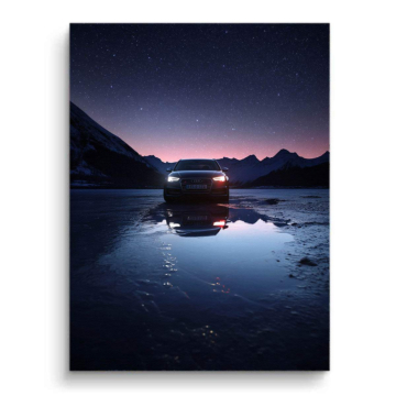 Audi Night Lake Canvas Art