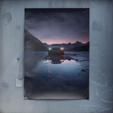 Audi unter Nachthimmel - Poster