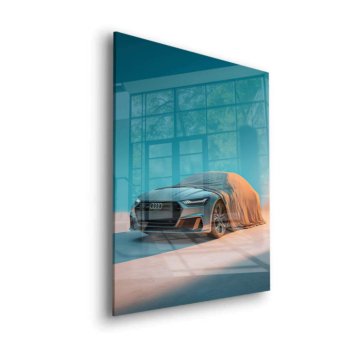 Audi Futuristic Desert Acrylic Glass Art