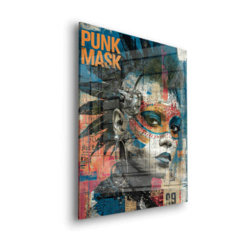 Punk Mask Portrait Acrylic Glass Art