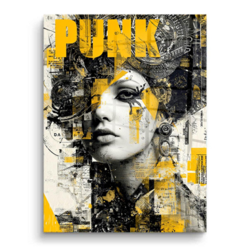 Punk Magazine Porträt - PVC-Bild glänzend