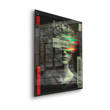 Glitch Identity Portrait Acrylic Glass Art