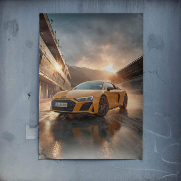 Audi R8 zur goldenen Stunde - Poster