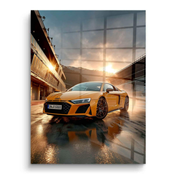 Audi R8 Golden Hour PVC Gloss Art