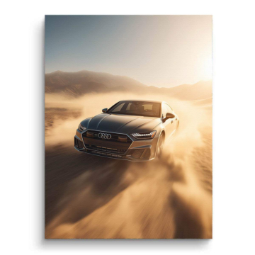 Audi Quattro Desert Dust Canvas Art