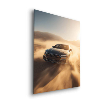 Audi Quattro desierto Dust - cuadro Dibond mate