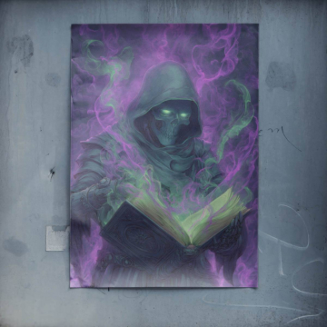 Necromancer Magic Book Poster Art