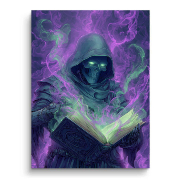 Magisches Buch des Nekromanten - PVC-Bild matt
