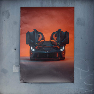 Ferrari Enzo portière ouverte - poster