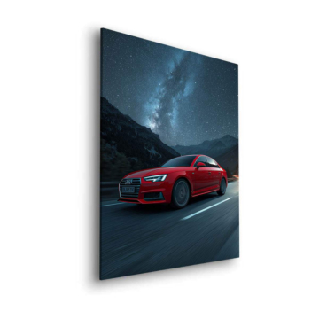Ruta Audi montaña noche - cuadro Dibond mate