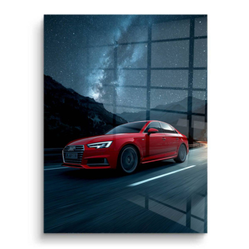 Audi Mountain Night Drive PVC Gloss Art