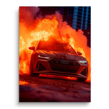 Audi Fire Name PVC Matt Art